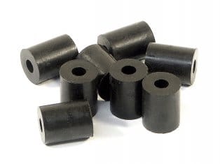 HPI Rubber Tube 3x8x10mm (Shaped/Black/8pcs) [87058]