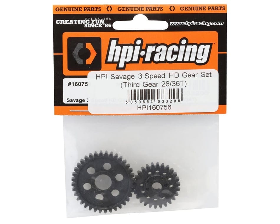 HPI 160756 Savage 3 Speed HD Gear Set Third Gear 26/36T