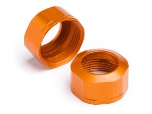 HPI Shock Cap 12Xm13X0.8mm (Orange/Grooved/2Pcs) [106633]
