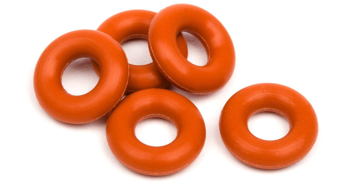 HPI 6819 Silicon O-Ring P-3 Red (5pcs)