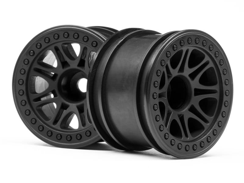HPI Split 8 Truck Wheel (Black/2Pcs) [113337]