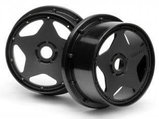 HPI Super Star Wheel Black (120X60mm/2Pcs) [3221]