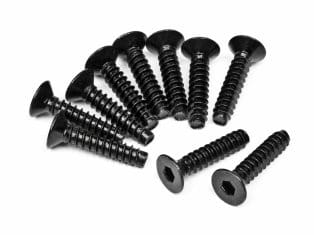 HPI TP. Flat Head Screw M4X18mm (Hex Socket/10Pcs) [94632]