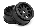 HPI TR-10 Glue-Lock Wheel Black (120X60mm/2Pcs) [106896]