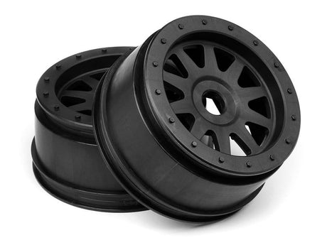 HPI TR-10 Glue-Lock Wheel Black (120X60mm/2Pcs) [106896]