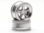 HPI 3815 Vintage 5 Spoke Wheel 26mm Matte Chrome 0mm Offset