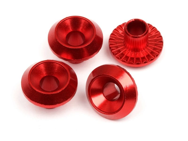 HPI Wheel Washer (Red/4Pcs) [86988]