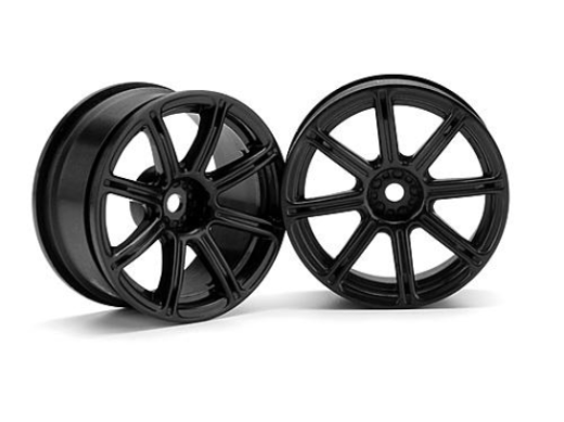 HPI 3306 Work Emotion XC8 Wheel 26mm Black 3mm Offset