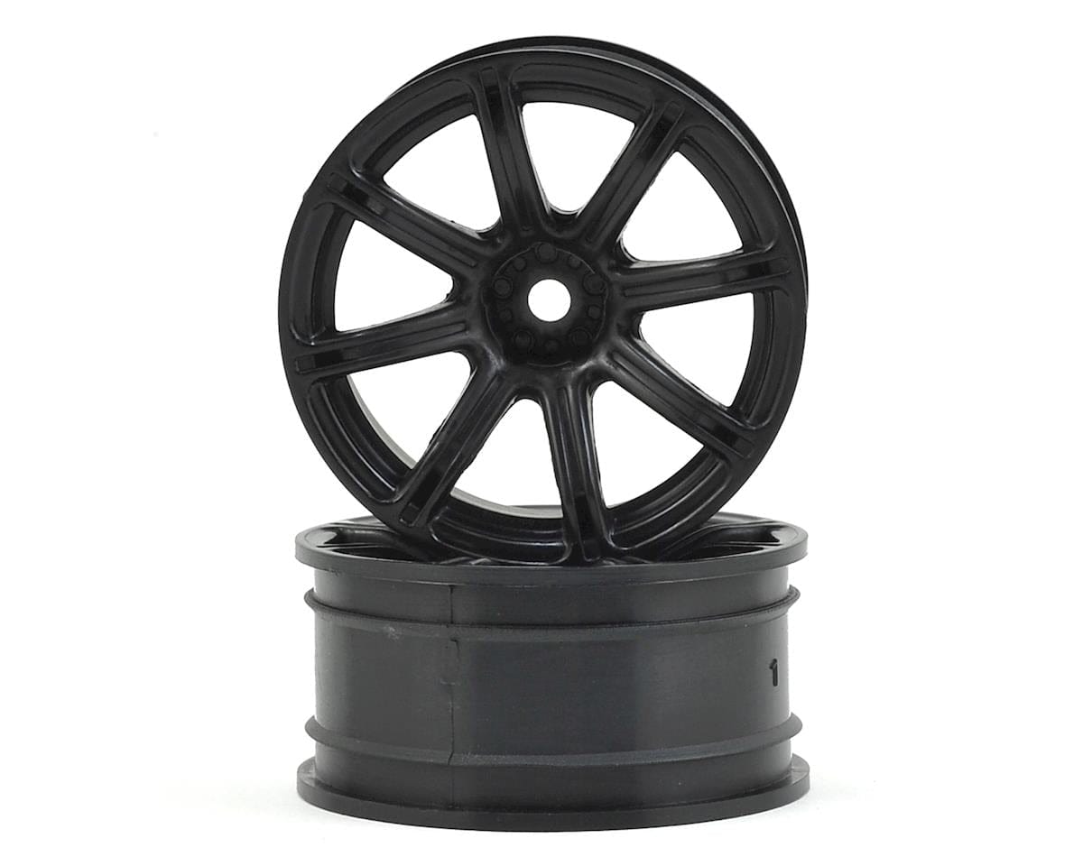 HPI 3308 Work Emotion XC8 Wheel 26mm Black 9mm Offset