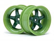 HPI 111091 Work Meister S1 Wheel Green 26mm 6mm Offset 2pcs