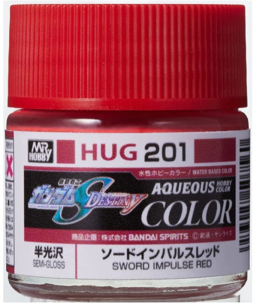 Mr Hobby HUG201 Aqueous Gundam Color Gundam Seed Sword Impulse Red Acylic Paint 12ml - Hobbytech Toys
