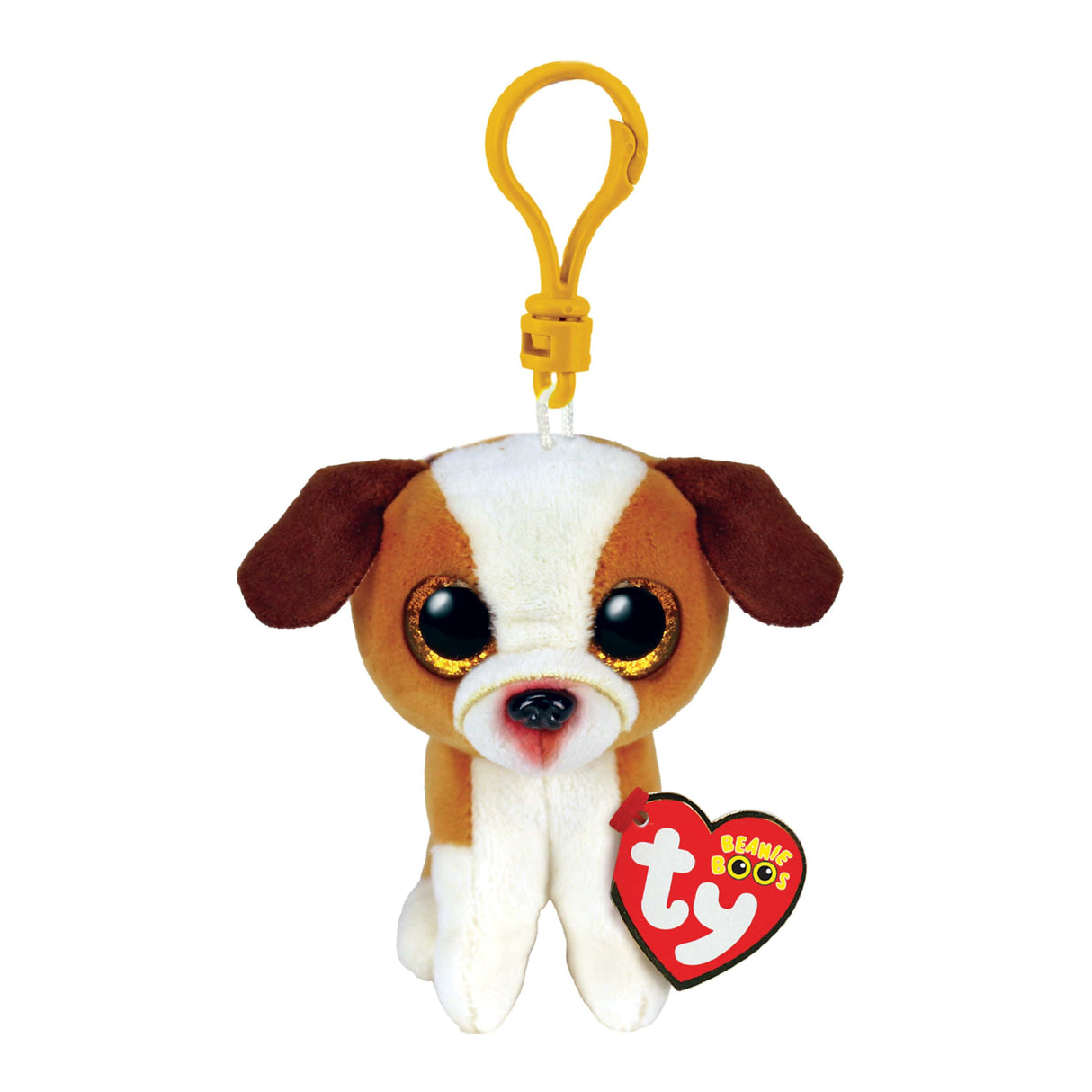 HUGO - Brown White Dog Clip Beanie Clips