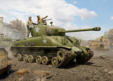I Love Kit 1/16 M4A1E8 Medium Tank Plastic Model Kit [61618] - Hobbytech Toys