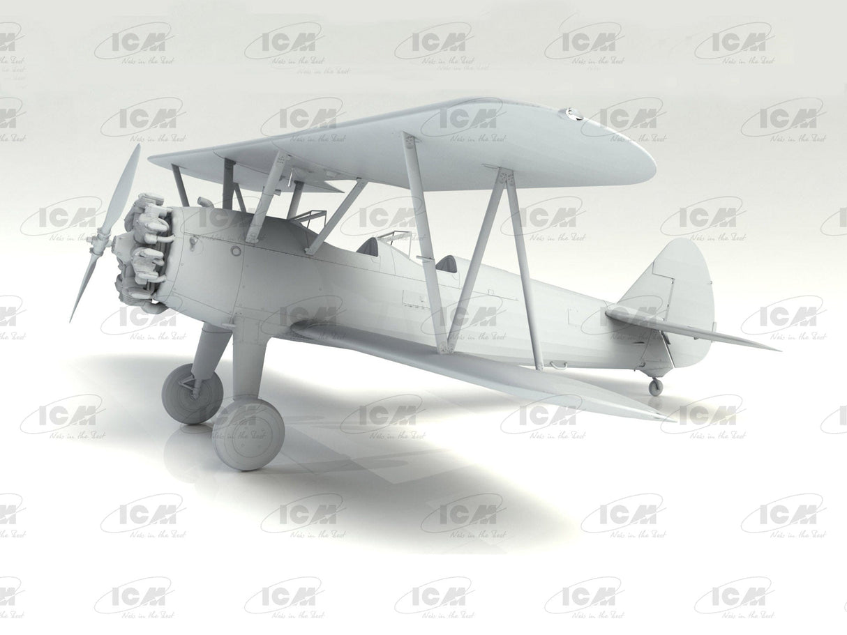 ICM 1/32 Stearman PT-17 with American Cadets Plastic Model Kit