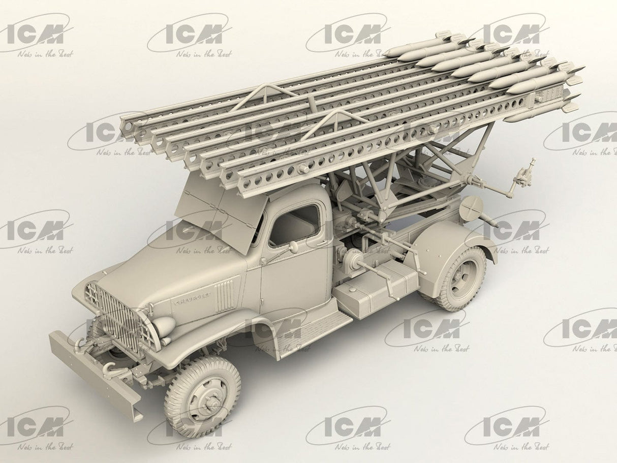 ICM 1/35 BM-13-16 on G7107 chassis with Soviet crew Plastic Model Kit