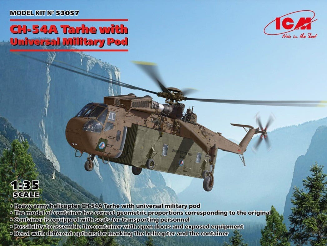 ICM 1/35 CH - 54A Tarhe with Universal Pod Plastic Model Kit [53057] - Hobbytech Toys