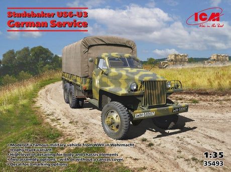 ICM 1/35 Studebaker US6 - U3 Plastic Model Kit [35493] - Hobbytech Toys