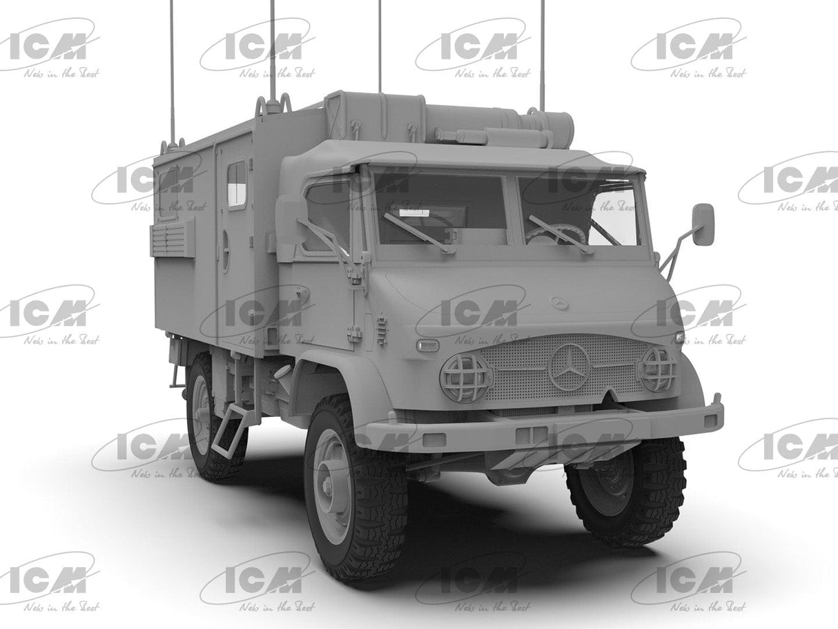 ICM 1/35 Unimog S 404 German Military Radio Truck Plastic Model Kit