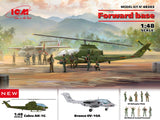 ICM 1/48 Cobra AH-1G + Bronco OV-10A with US Pilots & Ground Personnel and US Helicopter Pilots Forward base Plastic Model Kit