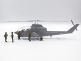 ICM 1/48 Cobra AH-1G + Bronco OV-10A with US Pilots & Ground Personnel and US Helicopter Pilots Forward base Plastic Model Kit