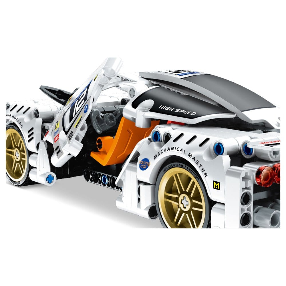 IM Master Pullback Super Car 437pc Kit - White [5812] - Hobbytech Toys