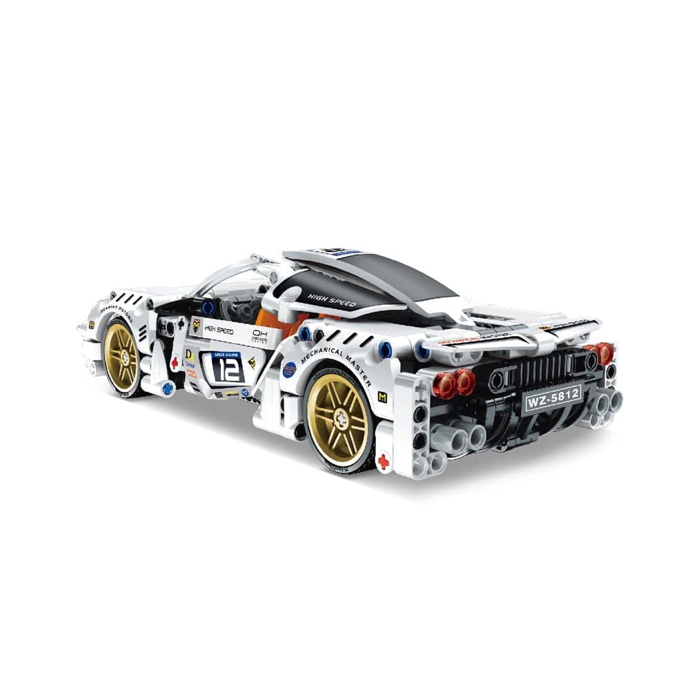 IM Master Pullback Super Car 437pc Kit - White [5812] - Hobbytech Toys