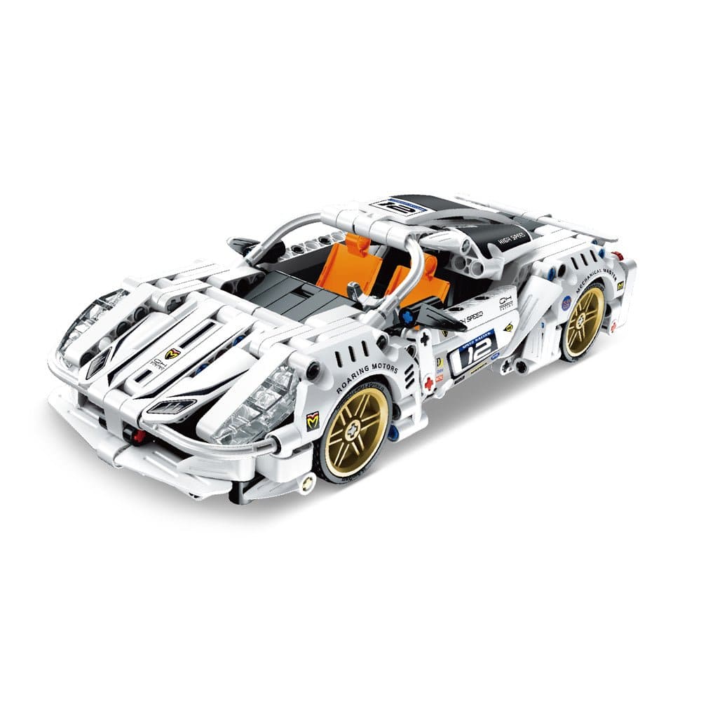 IM Master Pullback Super Car 437pc Kit - White [5812] - Hobbytech Toys