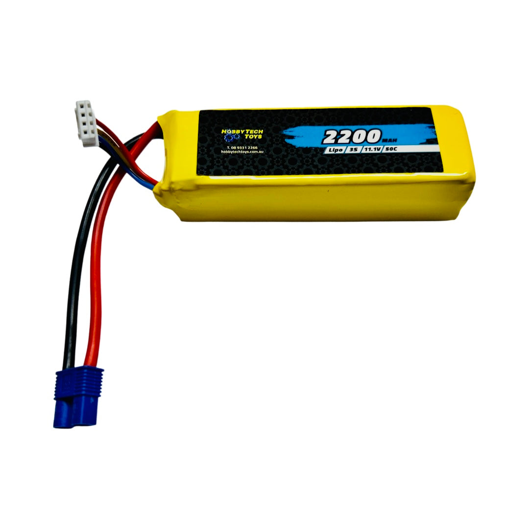 Hobbytech 2200mah 3S 11.1v 50c Softcase Lipo Battery - EC3 - Hobbytech Toys