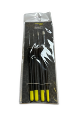 Hobbytech Synthetic Starter Paint Brush Set - 3x Round & 1x Flat - Hobbytech Toys