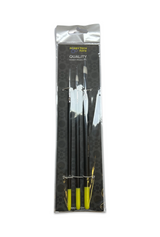 Hobbytech Synthetic Flat Paint Brush Set - 3x Flat Brushes - Hobbytech Toys