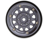 Injora 1.3" D-Slot Aluminum Micro Crawler Beadlock Wheels - Grey/Black (4)