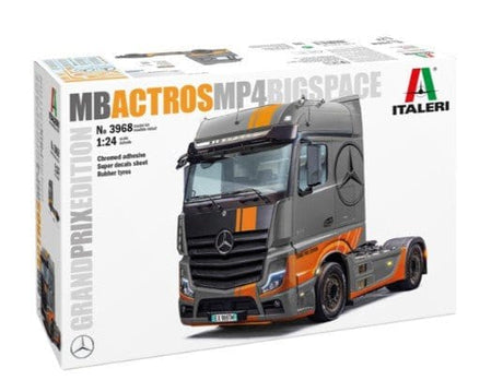 Italeri 1/24 Mercedes Benz Actros MP4 Big Space Grand Prix Edition (Super Decal Sheet) Plastic Model Kit [3968S] - Hobbytech Toys
