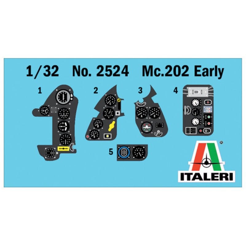 Italeri 1/32 Macchi MC.202 Early Series Plastic Model Kit [2524S]