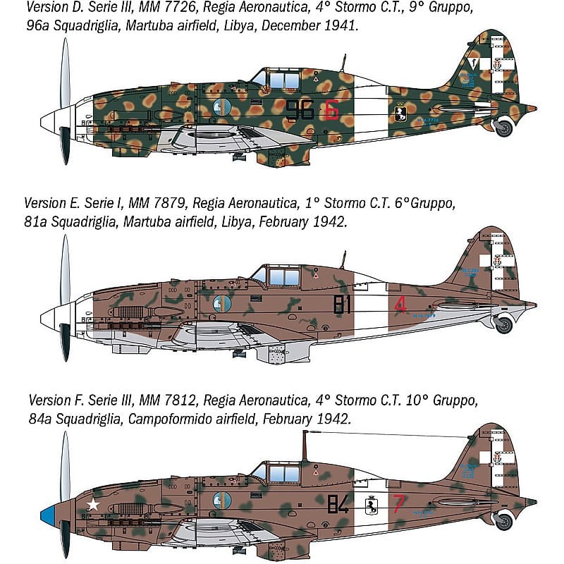 Italeri 1/32 Macchi MC.202 Early Series Plastic Model Kit [2524S]