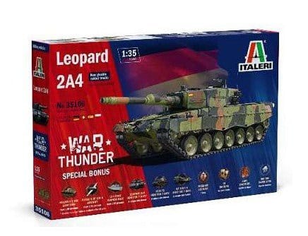 Italeri 1/35 Leopard 2A4 (War Thunder Series) Plastic Model Kit [35106] - Hobbytech Toys