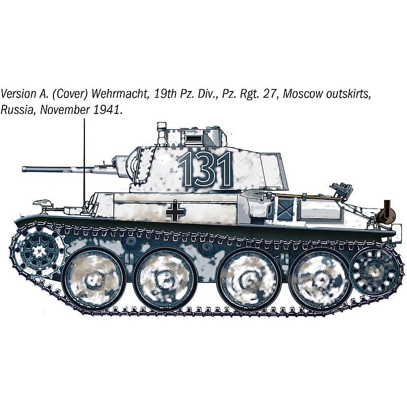 Italeri 1/35 Pz. Kpfw. 38(t) Ausf. F Plastic Model Kit [96489]