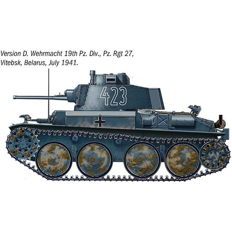 Italeri 1/35 Pz. Kpfw. 38(t) Ausf. F Plastic Model Kit [96489]