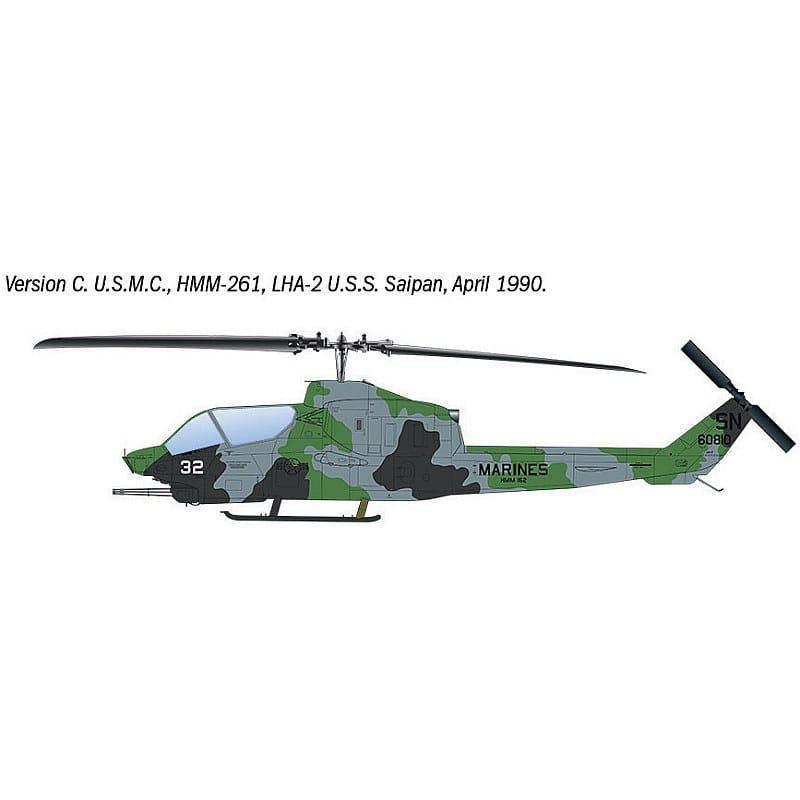 Italeri 1/48 AH-1T Sea Cobra Plastic Model Kit [90835]