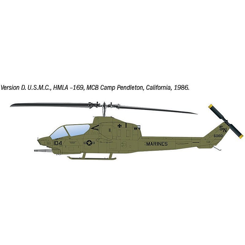 Italeri 1/48 AH-1T Sea Cobra Plastic Model Kit [90835]