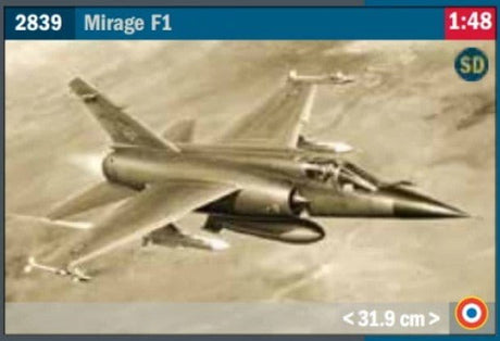 Italeri 1/48 Mirage F.1 (Super Decal Sheet) Plastic Model Kit [2839S] - Hobbytech Toys