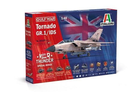 Italeri 1/48 Tornado GR.1/IDS Gulf War - War Thunder Series Plastic Model Kit [35107] - Hobbytech Toys