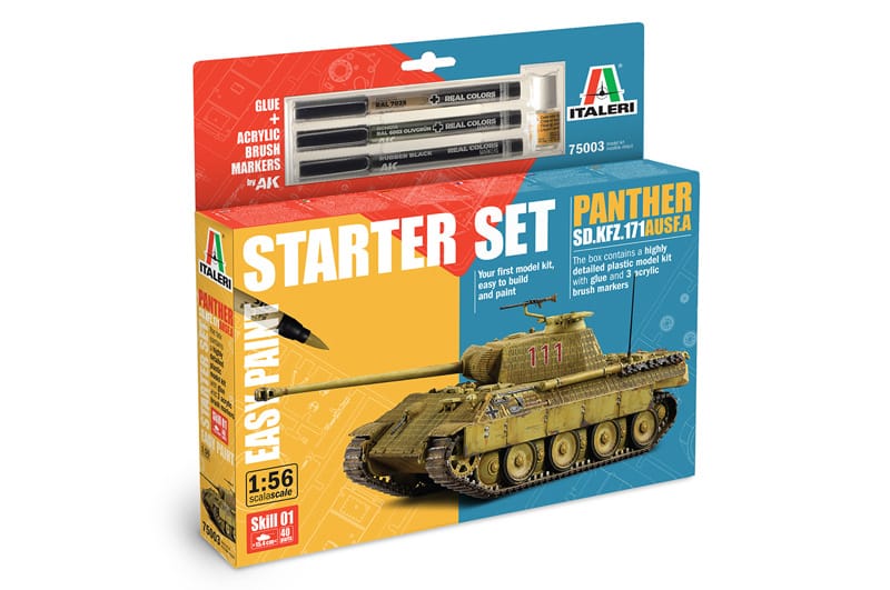Italeri 1/56 Panther Ausf. A Starter Set 75003