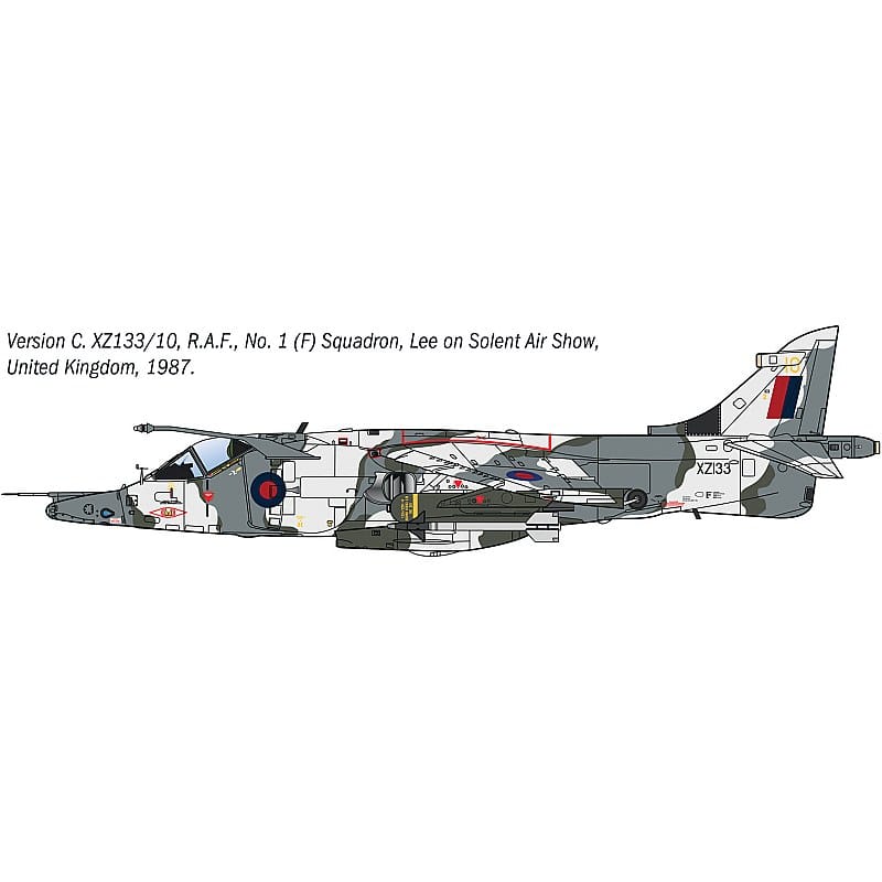 Italeri 1/72 Harrier Gr.3 Winter Camo Plastic Model Kit [91278]