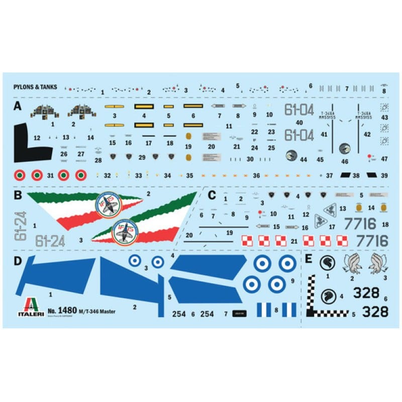 Italeri 1/72 M-346 Master Plastic Model Kit [1480S]