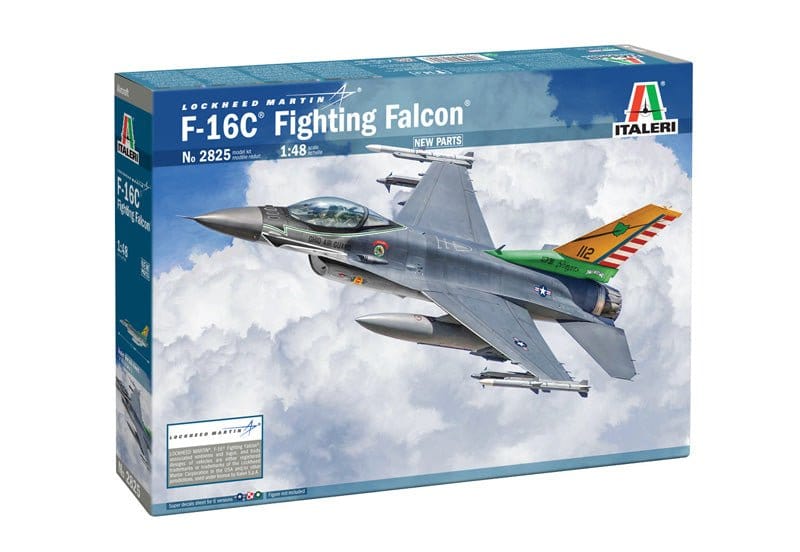 Italeri 2825S 1/48 F - 16C Fighting Falcon Plastic Model Kit - Hobbytech Toys