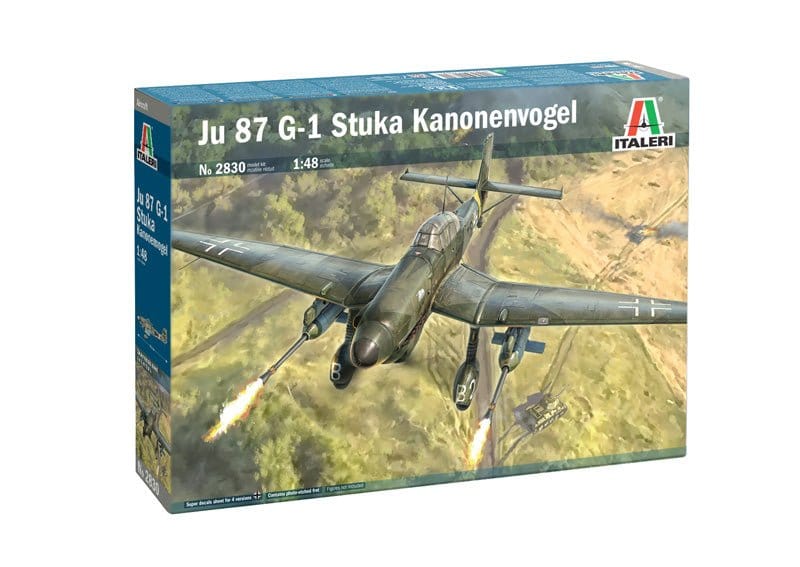 Italeri 2830 1/48 Junker Ju - 87 G - 1 Plastic Model Kit - Hobbytech Toys