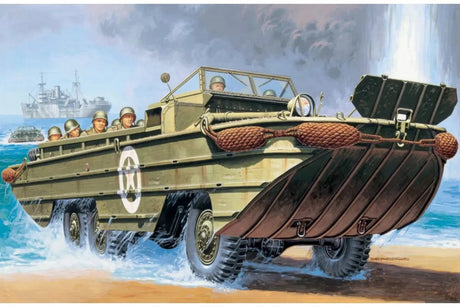 Italeri 6392 1/35 DUKW Amphibious Truck Plastic Model Kit - Hobbytech Toys