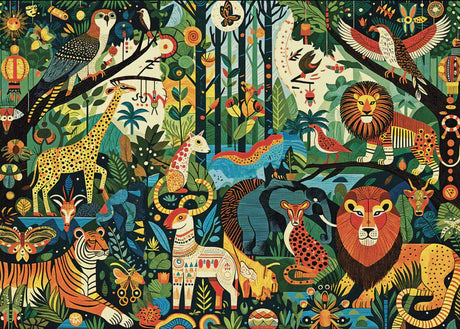 JaCaRou Bright Jungle Vibes 1000pc Jigsaw Puzzle