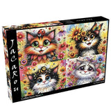 JaCaRou Cat - Titude Squad 1000pc Jigsaw Puzzle - Hobbytech Toys
