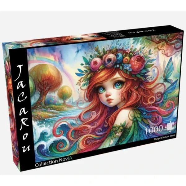 JaCaRou Magical Azure Stare 1000pc Jigsaw Puzzle - Hobbytech Toys